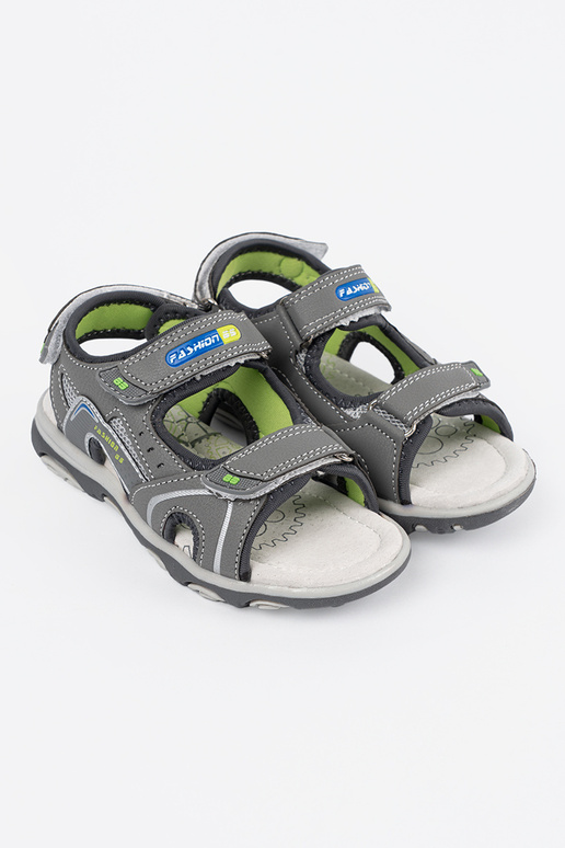 Graue Jungen Sandalen