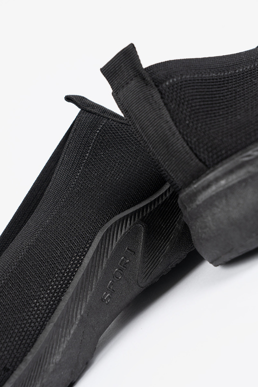 Zwarte kleur instap sneakers