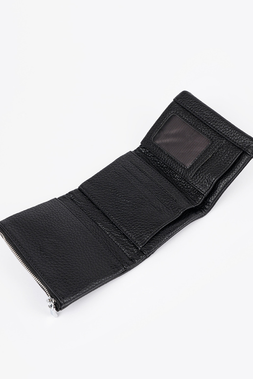 Portefeuille noir pour femme en... Portefeuille noir pour femme en...