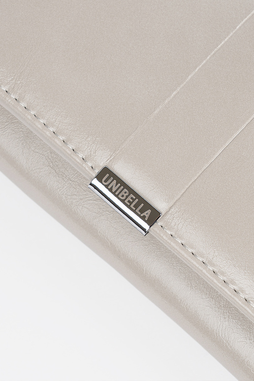 Grijze damesportemonnee van kunstleer Grijze damesportemonnee van kunstleer