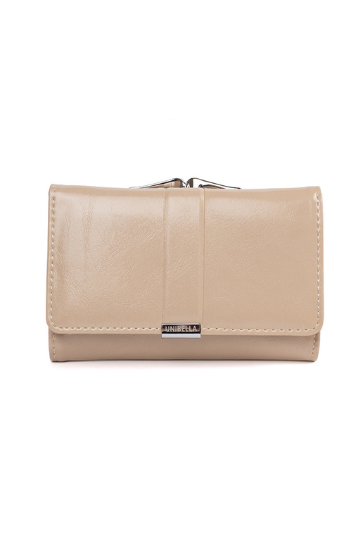 Portefeuille beige pour femme en... Portefeuille beige pour femme en...