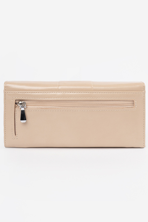 Portefeuille élégant beige pour femme