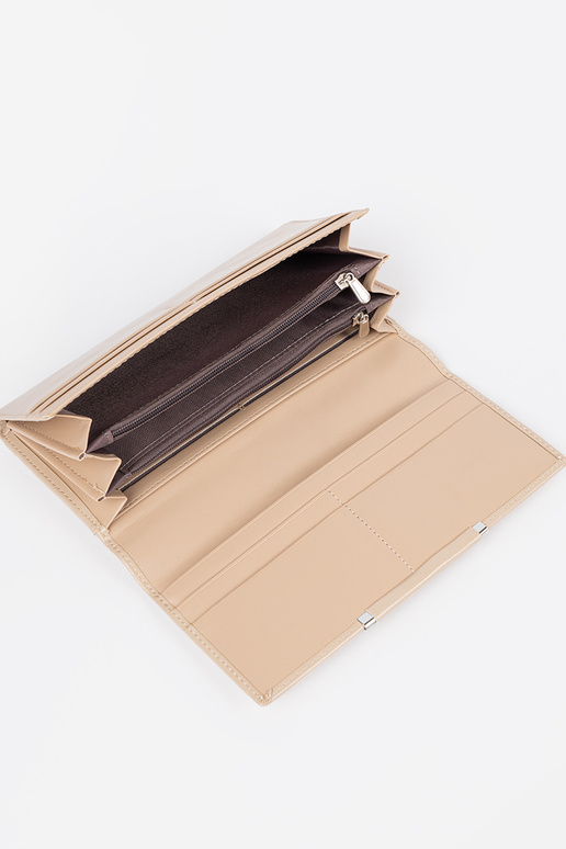 Portefeuille élégant beige pour femme