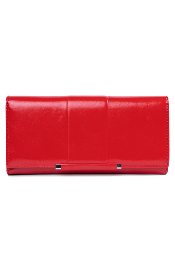 Portefeuille élégant rouge...