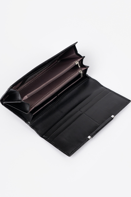 Elegante zwarte damesportemonnee Elegante zwarte damesportemonnee