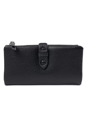 Schwarze Damenbörse mit...