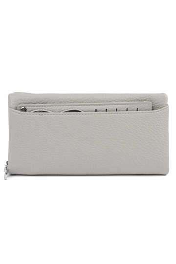 Große Damenbörse in grau