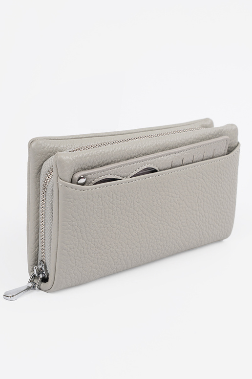 Große Damenbörse in grau