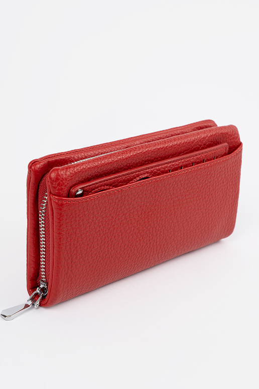 Grote damesportemonnee in rode kleur