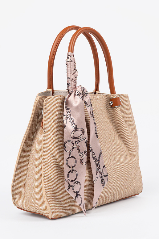 Graue kleine Handtasche mit Griff