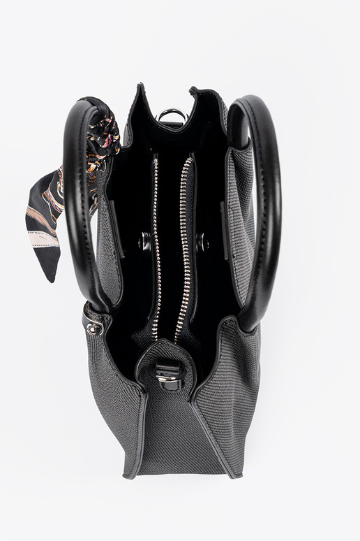 Zwarte middelgrote handtas met...