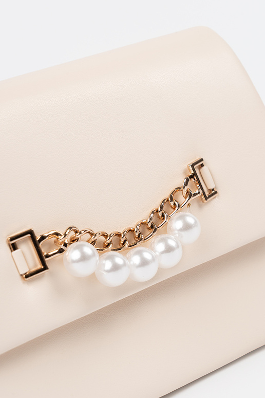 Elegante fel zandkleurige handtas