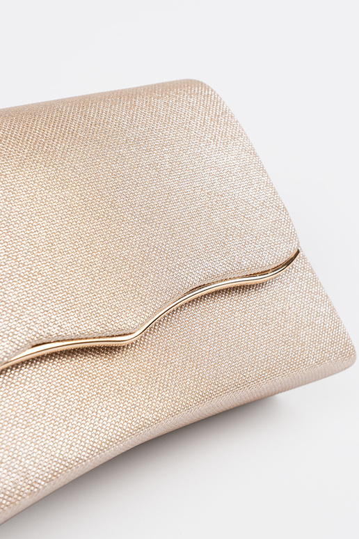 Goldfarbene Handtasche mit Kette