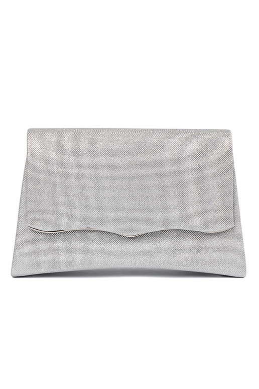 Zilveren handtas met ketting