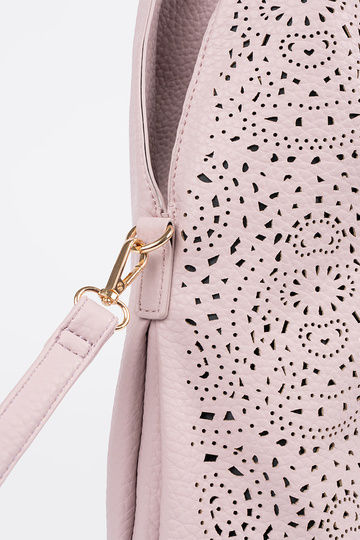 Roze gehaakte dames handtas 2