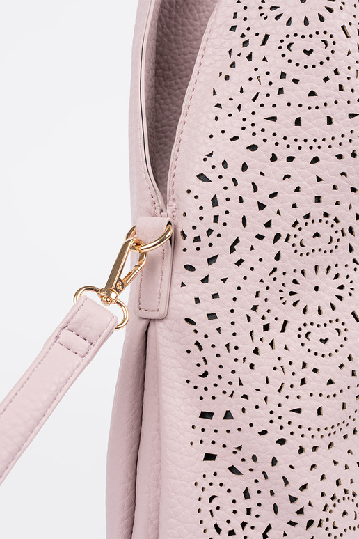 Roze gehaakte dames handtas