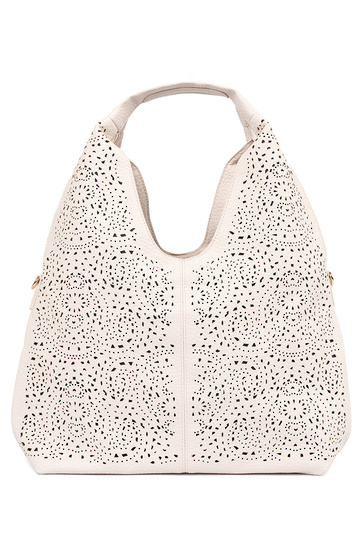 Fel zandkleurige gehaakte...