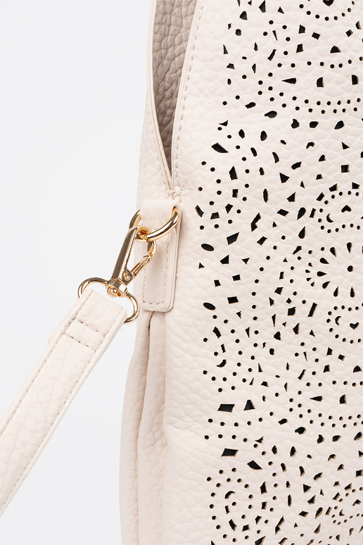 Sac à main en dentelle couleur sable vif