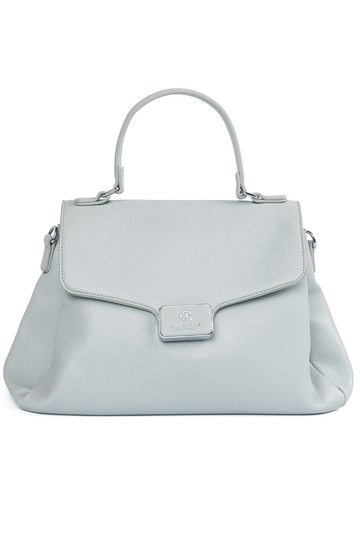 Blaue Handtasche mit Griff