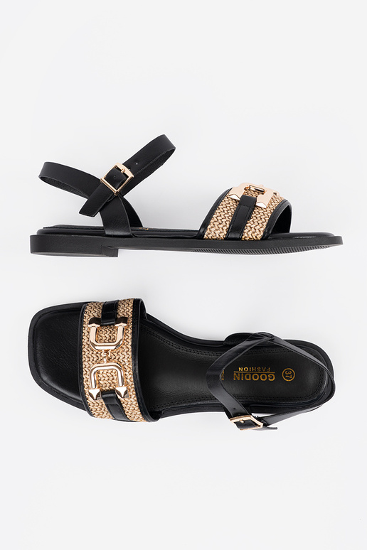 Sandales noires pour femmes avec... Sandales noires pour femmes avec...