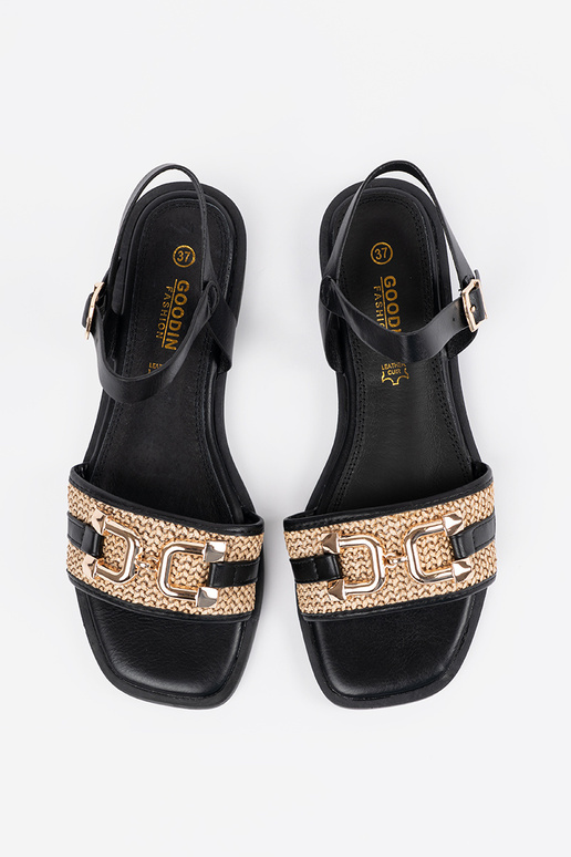 Sandales noires pour femmes avec... Sandales noires pour femmes avec...