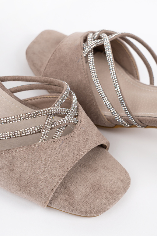 Sandales pour femmes sable en daim à...