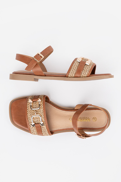 Damen braune Sandalen mit... Damen braune Sandalen mit...