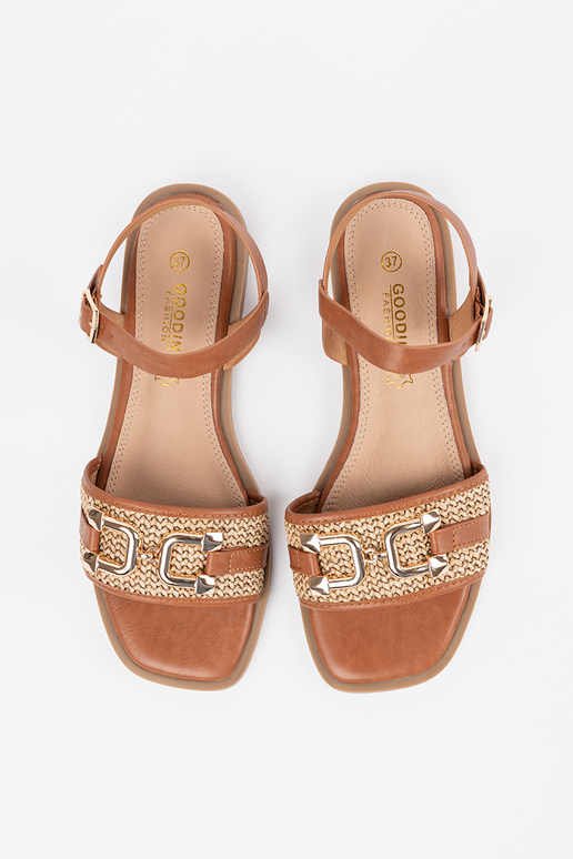 Damen braune Sandalen mit... Damen braune Sandalen mit...