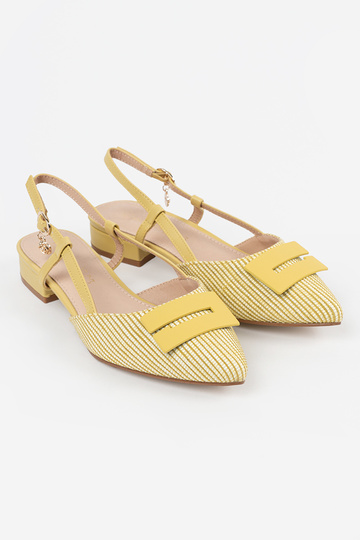 Dames gele sandalen met... 2