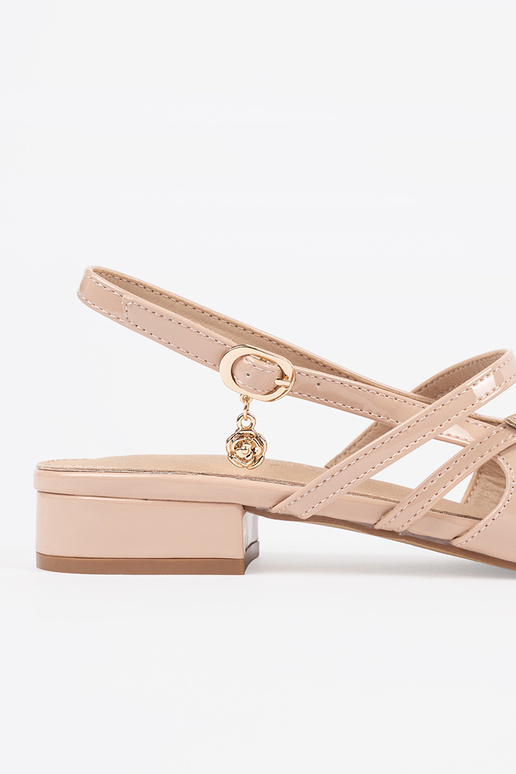 Lackierte Damen Sandfarben High Heels... Lackierte Damen Sandfarben High Heels...