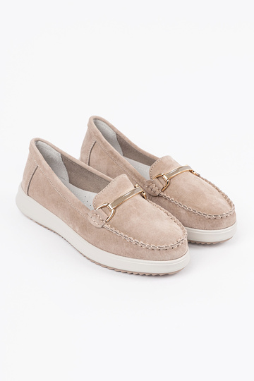 Mocassins en cuir sable... 2