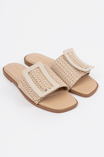 Slippers op platte zool... 2