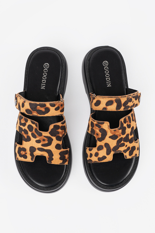 Dames slippers met platform in... Dames slippers met platform in...