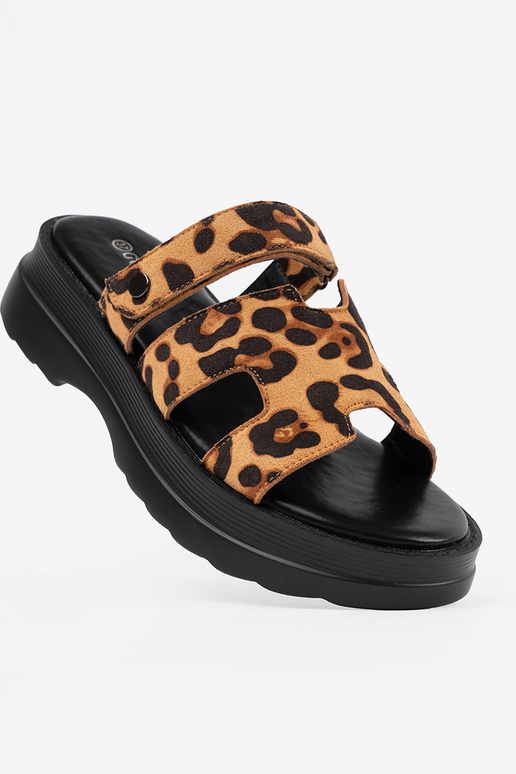 Dames slippers met platform in... Dames slippers met platform in...