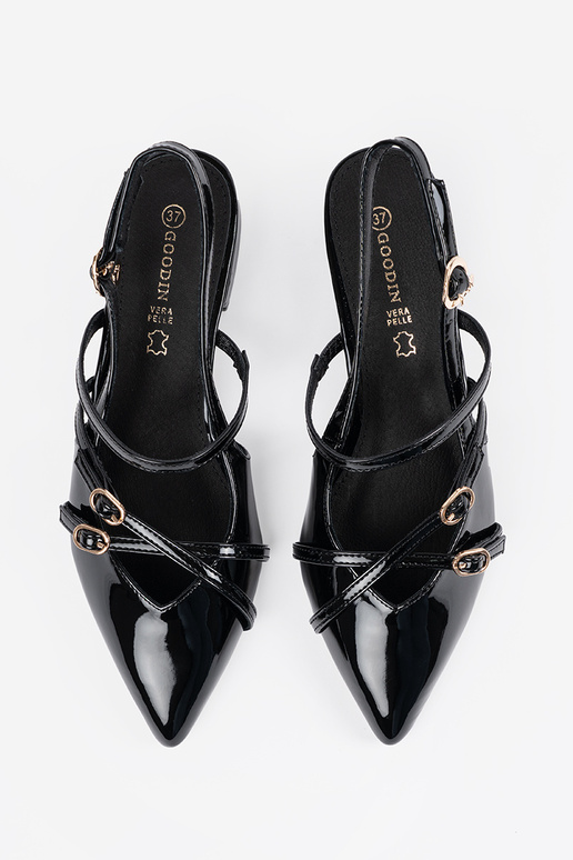 Escarpins vernis noirs pour femmes...