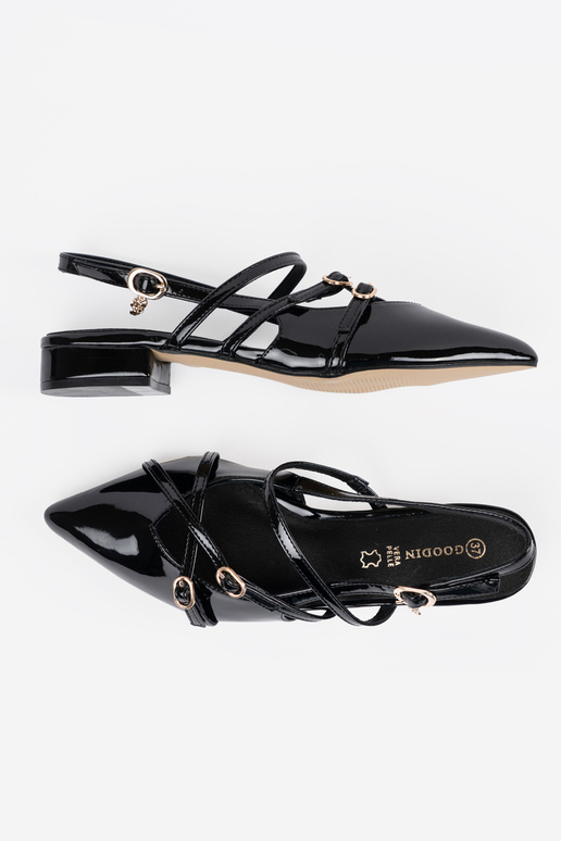 Escarpins vernis noirs pour femmes...