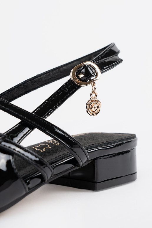 Escarpins vernis noirs pour femmes...