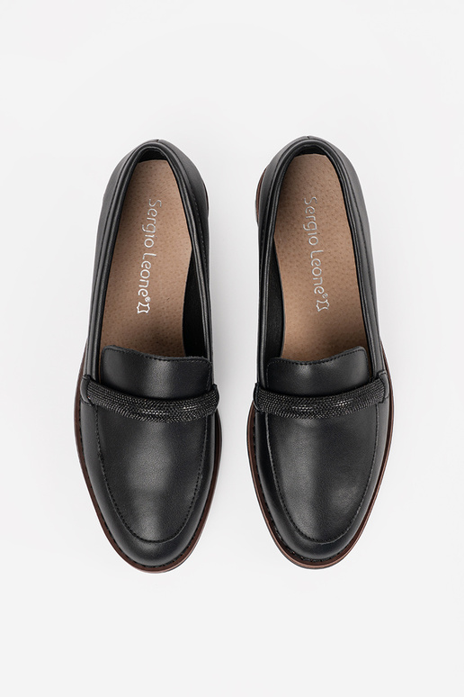 Mocassins pour femmes noirs avec...