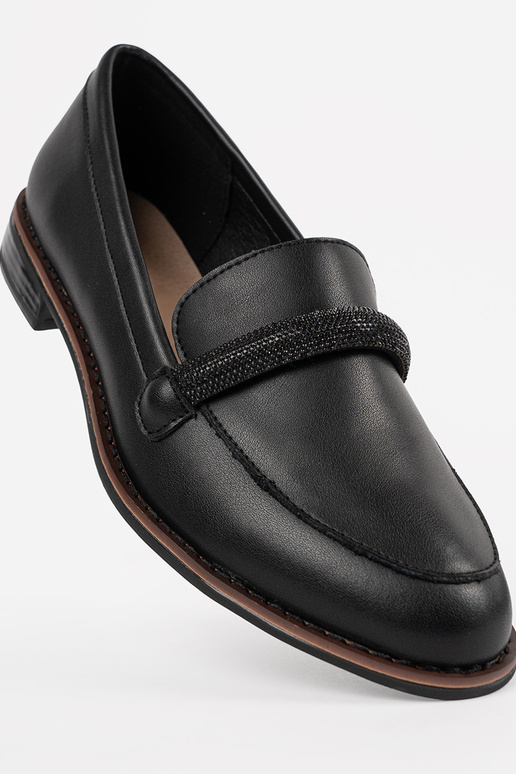 Zwarte dames mocassins met leren... Zwarte dames mocassins met leren...