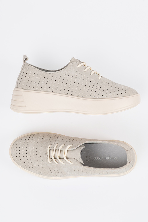 Bottines ajourées en cuir pour femmes... Bottines ajourées en cuir pour femmes...