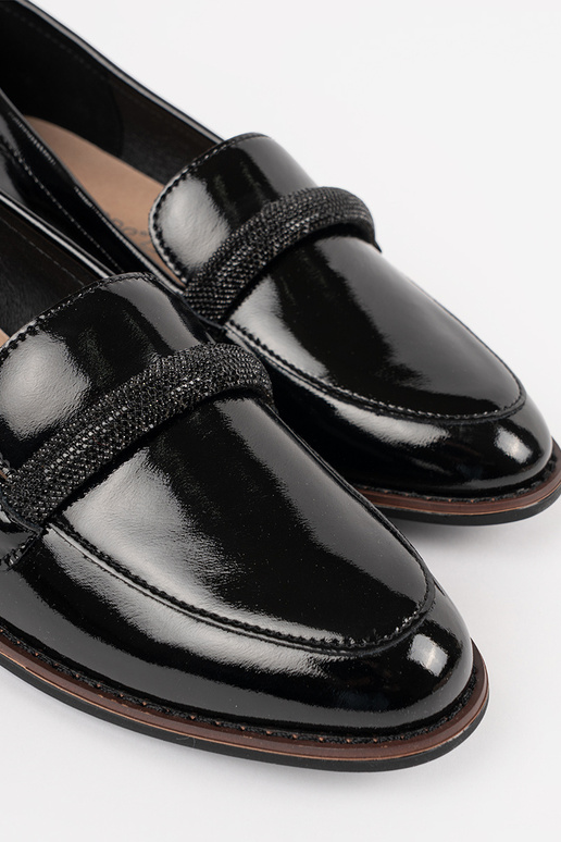 Mocassins noirs pour femmes avec... Mocassins noirs pour femmes avec...