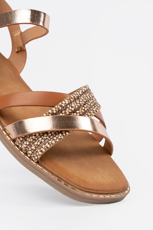 Dameshakken met open hiel in zilveren...