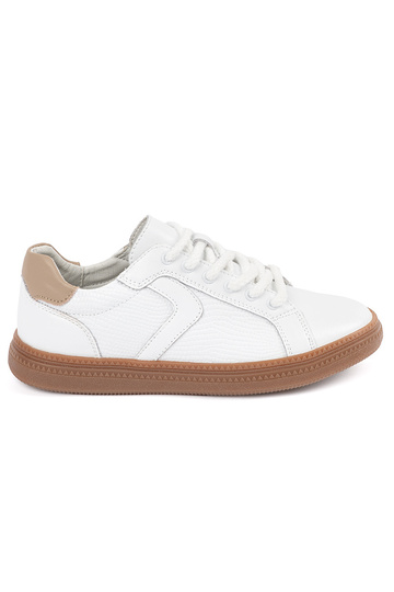 Baskets en cuir blanches...