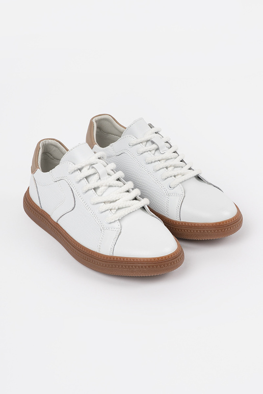 Witte leren dames sneakers Sergio Leone