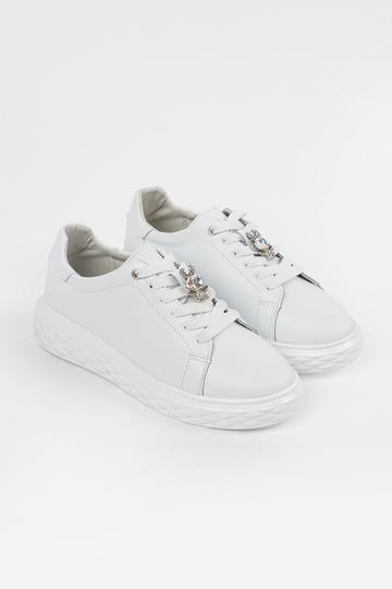 Baskets en cuir blanches... 2