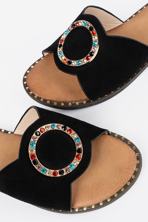 Chaussons pour femmes avec boucles et...