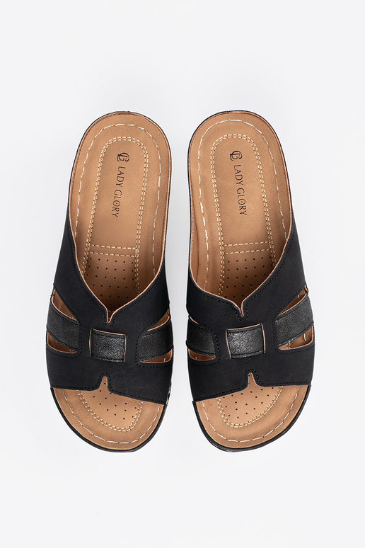 Chaussons pour femmes de couleur noire Chaussons pour femmes de couleur noire