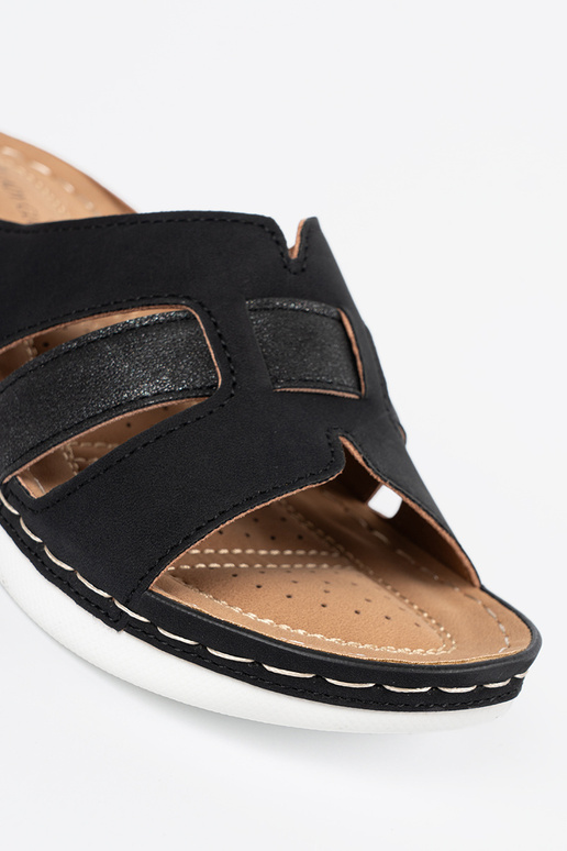 Chaussons pour femmes de couleur noire Chaussons pour femmes de couleur noire