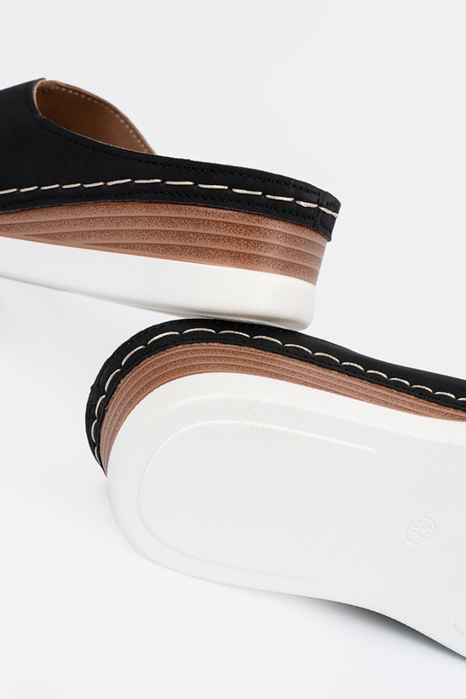 Zwarte dames slippers