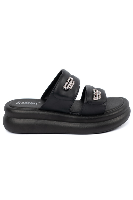 couleur noire Chaussons femmes avec... couleur noire Chaussons femmes avec...